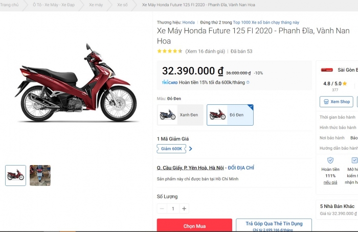 Honda Future rẻ giật mình khi mua online, khách Việt vội vã xuống tiền vì quá hời ảnh 2
