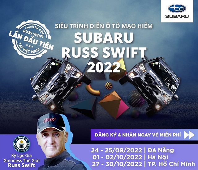 Siêu Trình Diễn Ô Tô Mạo Hiểm Subaru Russ Swift Stunt Show chính thức trở lại Việt Nam ảnh 1