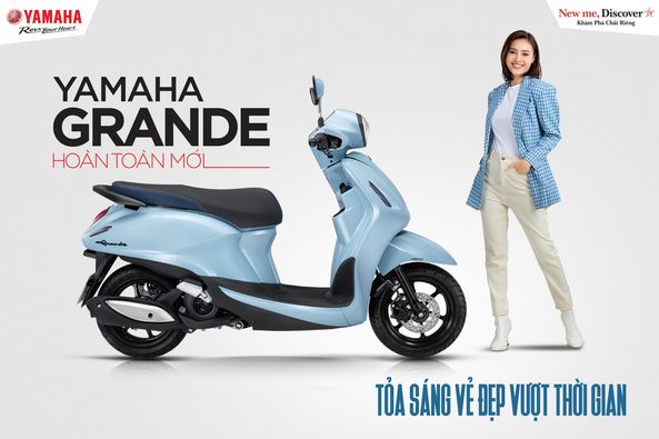 Yamaha Grande 2022 hoàn toàn mới trình làng: Thiết kế đẹp mắt, tiết kiệm nhiên liệu hơn đời cũ ảnh 1