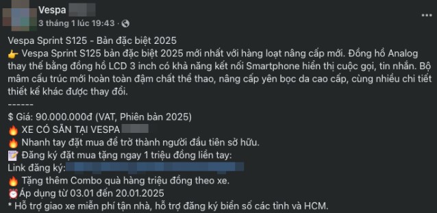 Đại lý Việt báo giá ‘vua xe ga’ mới của thương hiệu Ý ở mức hấp dẫn, sẵn sàng ‘hất cẳng’ Honda SH ảnh 1