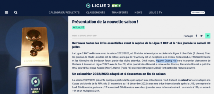 Quang Hải gây sốt ở Ligue 2, HLV Pau FC tiết lộ bước ngoặt lớn của ngôi sao ĐTVN sau tháng đầu tiên
