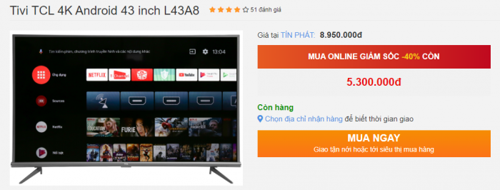 5 mẫu TV 4K đang có giá tốt nhất thị trường Việt Nam: Sale sốc tới hơn 50% ảnh 1