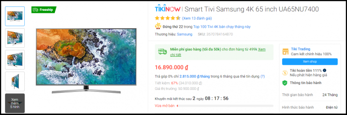 Samsung chơi lớn, sale sốc Smart TV 65 inch tới 60%: Mua ngay để tiết kiệm tới 34 triệu đồng ảnh 2