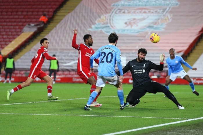 Chùm ảnh: Man City biến thánh địa Anfield thành sân tập, cho cả Liverpool lẫn MU ngửi khói trên BXH