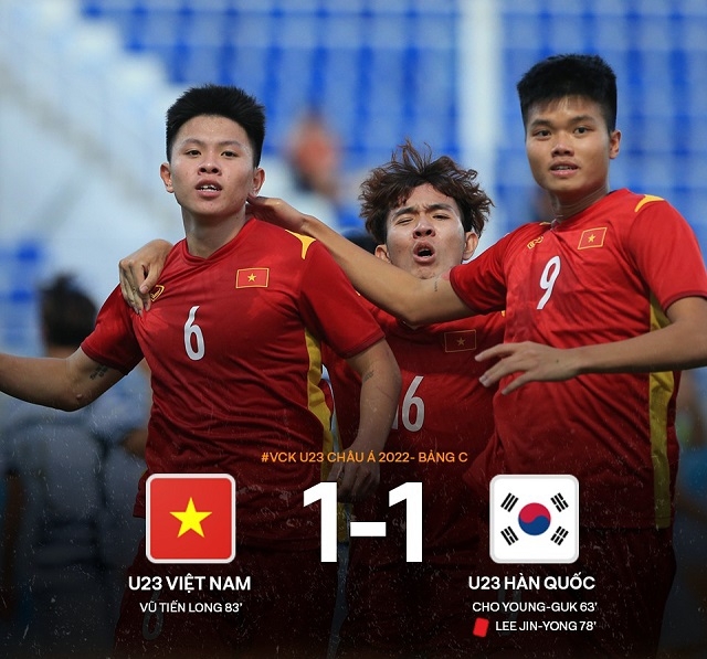 'Hòa như thắng' U23 Hàn Quốc, U23 Việt Nam rộng cửa lập kỳ tích tại U23 châu Á cùng HLV Gong Oh Kyun