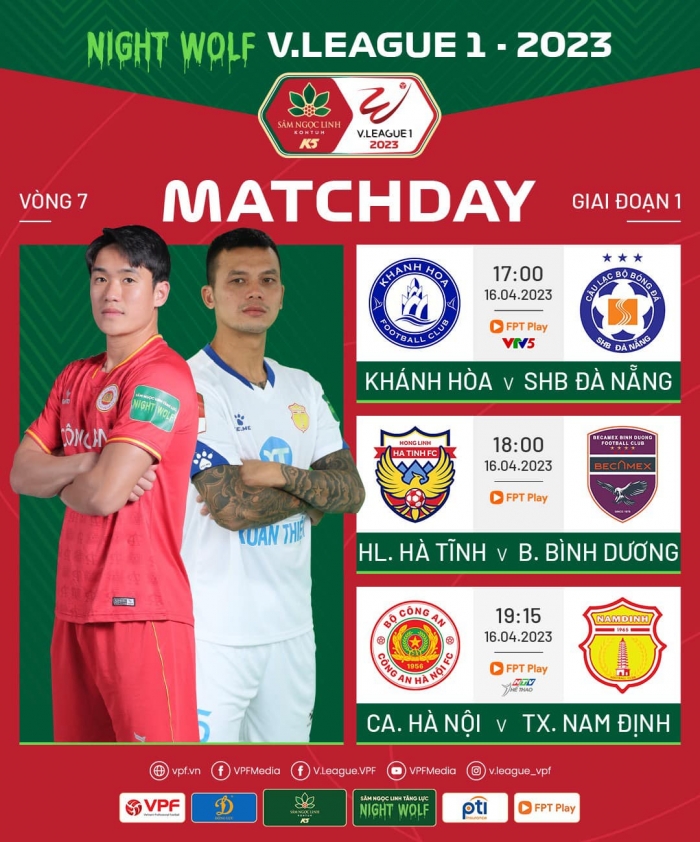 Trực tiếp bóng đá Công an Hà Nội đấu với Nam Định - Xem bóng đá trực tuyến V.League 2023 hôm nay