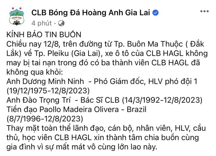 'Cựu công thần' ĐT Việt Nam đột ngột qua đời, phản ứng của HLV Park và dàn trợ lí khiến NHM xót xa