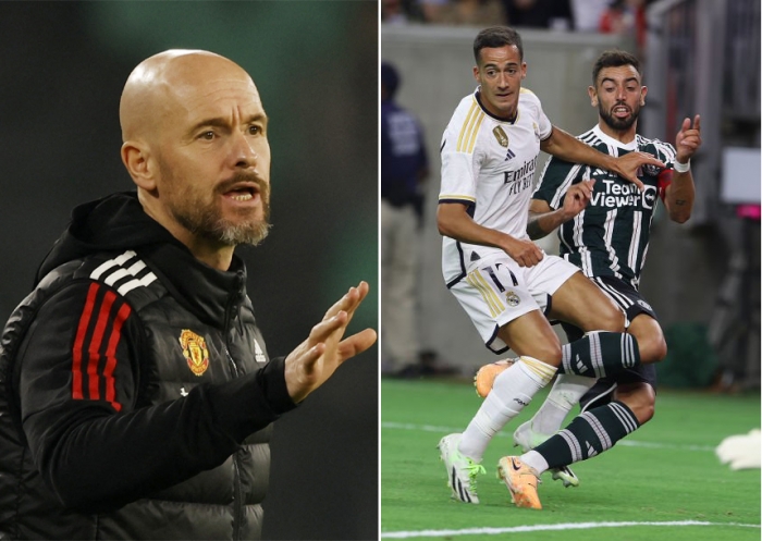 Chuyển nhượng MU: HLV Ten Hag nổi giận vì Bruno Fernandes đòi bỏ băng đội trưởng để đến Real Madrid?