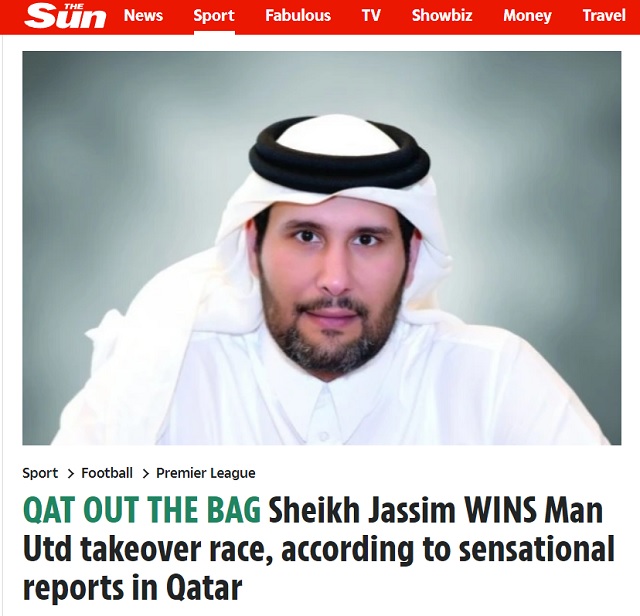 Nhà Glazers mất trắng 'núi tiền' vì lật kèo Qatar, buộc phải bán Man UTD cho tỷ phú Sheikh Jassim?