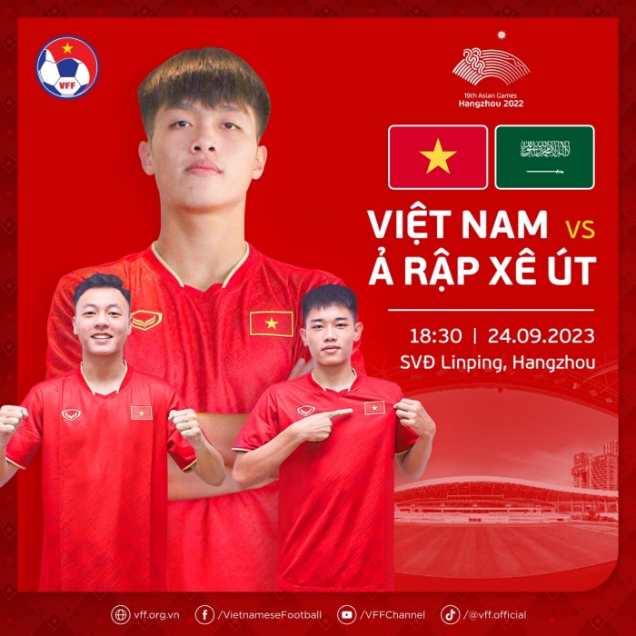 Nhận định bóng đá Olympic Việt Nam vs Ả Rập Xê Út: HLV Hoàng Anh Tuấn hướng tới kỷ lục ở ASIAD 2023