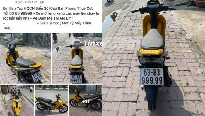 Xe côn tay Yamaha 125ZR biển ngũ quý 9