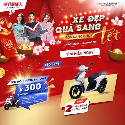 Yamaha Janus ưu đãi đầu năm 2021