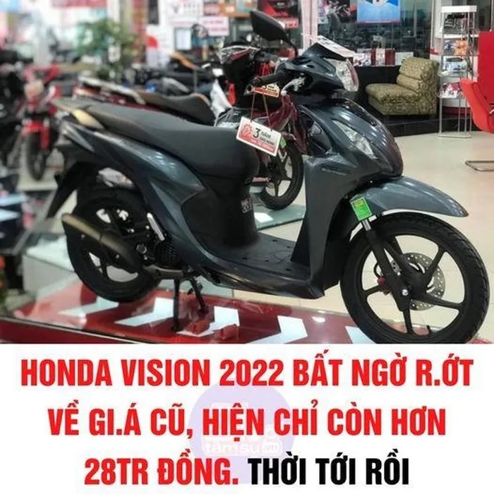 Thực hư thông tin Honda Vision 2022 'mất giá' hàng chục triệu đồng, chỉ còn 28 triệu tại các đại lý