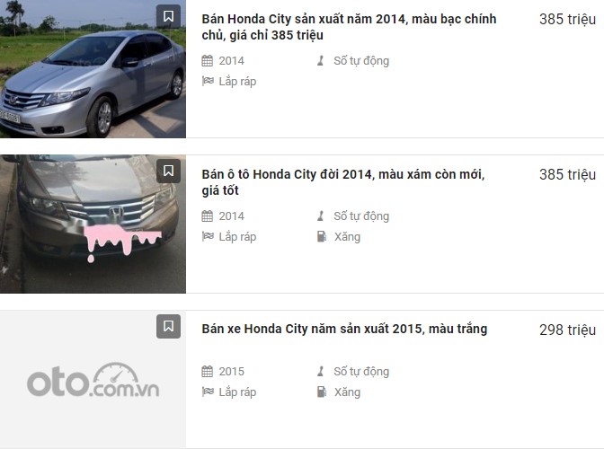 Honda City cũ giá rẻ