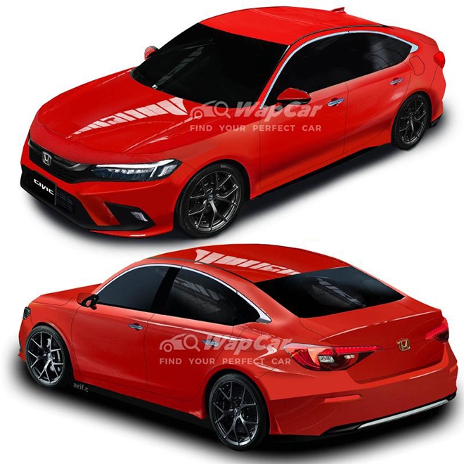 Honda Civic lộ thêm ảnh thiết kế: ‘Ăn đứt’ Mazda3, Toyota Corolla Altis, ngoại hình ‘đẹp như mơ’ ảnh 1