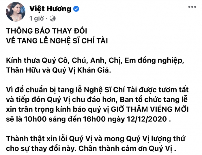 Viet-huong-thong-bao-thay-doi-trong-tang-le-co-nghe-si-chi-tai
