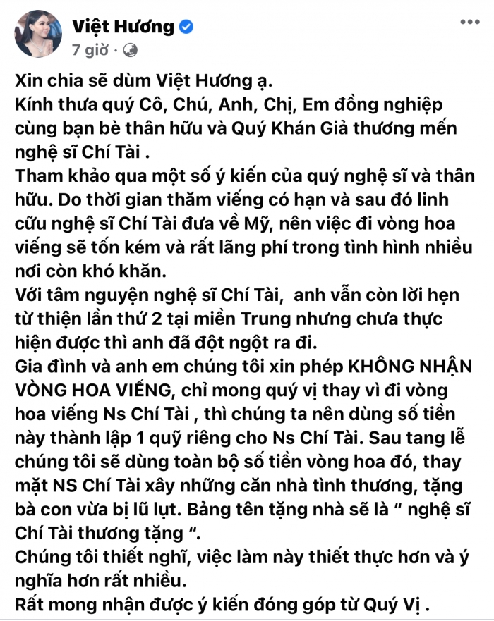 Viet-huong-thong-bao-thay-doi-trong-tang-le-co-nghe-si-chi-tai