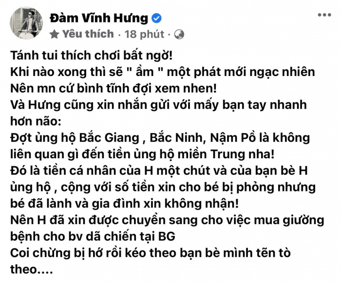 Giua-on-ao-bi-to-an-tien-tu-thien-dam-vinh-hung-bat-ngo-gui-loi-nhan-nhu-tren-facebook