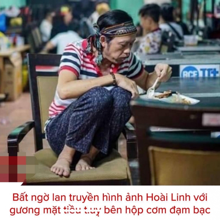 Dân mạng không ngừng mỉa mai khi xuất hiện cảnh Hoài Linh ngồi lủi thủi ăn cơm một mình