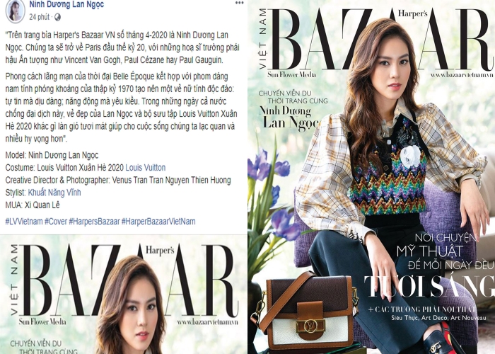 Ninh Dương Lan Ngọc bất ngờ xuất hiện trên trang bìa Bazaza gây sốt CĐM vì diện mạo mới cực xinh