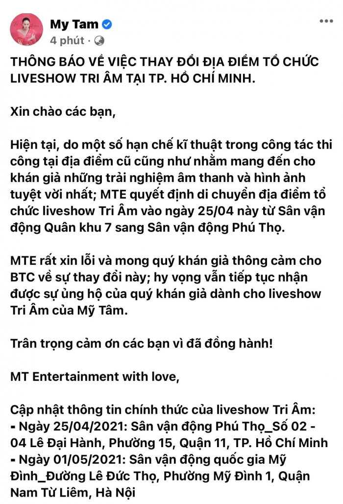 Truoc-them-to-chuc-liveshow-tri-am-my-tam-bat-ngo-thong-bao-thay-doi-dia-diem-gay-xon-xao