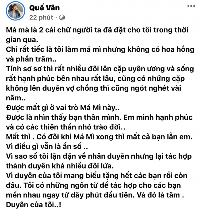 Que-van-chinh-thuc-cong-khai-viec-co-ban-trai-moi-sau-nua-nam-chia-tay-tinh-tre-lam-me-don-than
