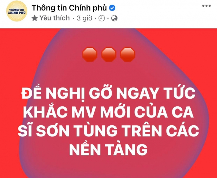 Nong-trang-thong-tin-chinh-phu-yeu-cau-lap-tuc-go-bo-mv-theras-no-one-at-all-cua-son-tung-mtp