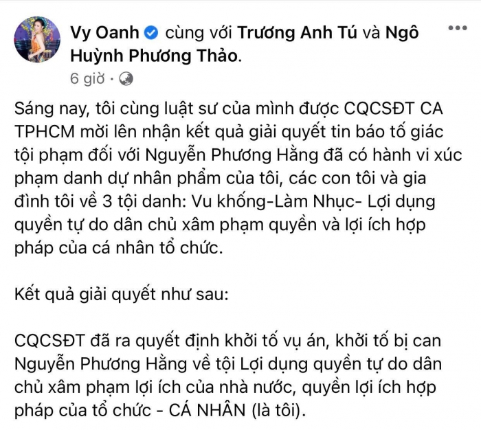 Lanh-dao-cong-an-tphcm-viec-khoi-to-bat-giam-ba-phuong-hang-la-do-don-to-giac-cua-ca-si-vy-oanh