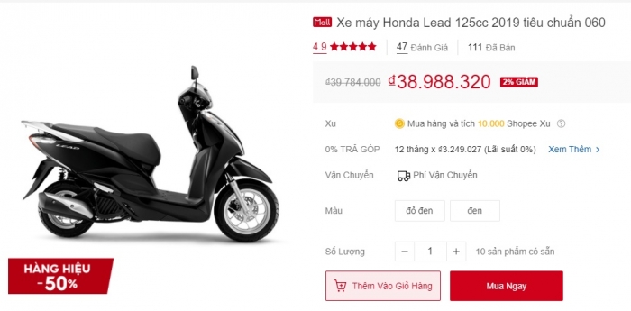 Giá Honda Lead giảm cực mạnh, rẻ hơn Honda Air Blade tận 13 triệu, khách Việt mua ngay kẻo lỡ! ảnh 1
