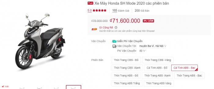 Honda SH Mode 2021 hạ giá sập sàn sau Honda Vision, thời điểm 'quất' xe ngon cho khách Việt đã tới ảnh 1