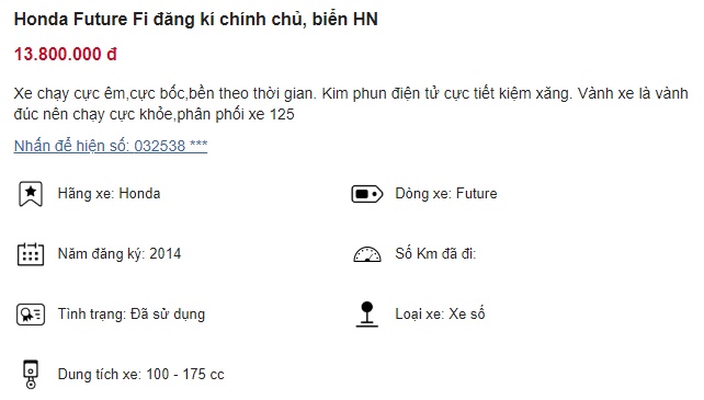 Chiếc Honda Future giá chỉ 13 triệu ‘đe nẹt’ đàn anh Honda Wave Alpha, thời cơ mua xe giá siêu rẻ! ảnh 1