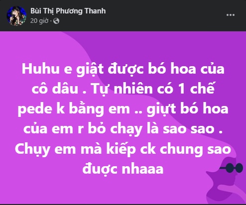 Hậu công khai giới tính thật, Phương Thanh ‘bị quật’ ngay tại đám cưới nhạc sĩ Phương Uyên, Thanh Hà ảnh 1