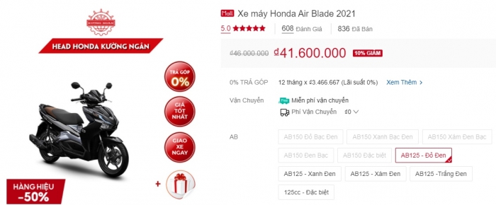 Sau Honda Vision, Honda Air Blade 2021 giảm sốc hẳn 5 triệu: Cơ hội tậu xe siêu hời cho khách Việt! ảnh 1