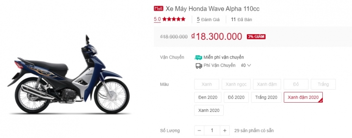 Giá xe 'át chủ bài' Honda Wave Alpha 2020 giảm nhẹ giữa tháng 1: Khách Việt 'áp mã' chốt đơn gấp! ảnh 2