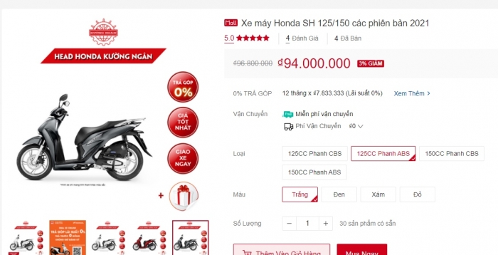 'Tim đập bịch bịch' trước giá xe Honda SH 150i 2021 tại đại lý giảm cực sâu: Khách Việt chốt ngay! ảnh 1