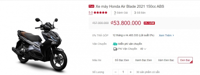 Đại lý giảm giá 'thẳng cằng' cho Honda Air Blade 150 2021: Thấp hơn cả niêm yết khiến dân tình si mê ảnh 1