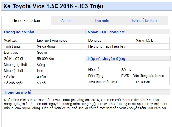 'Xỉu up xỉu down' trước chiếc Toyota Vios rao bán giá chỉ 303 triệu, rẻ hơn Honda city mới 200 triệu ảnh 1