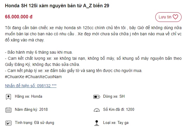 'Vua xe ga' Honda SH 125i rao bán giá chỉ ngang SH Mode mới 2022: Thiết kế dẫn đầu phân khúc! ảnh 1