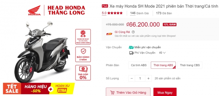 Sau Honda Vision, giá xe SH Mode 2021 giảm 'giật gân' hơn 10 triệu khiến dân tình sững sờ ảnh 2