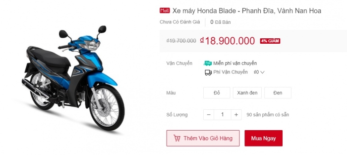 Giá xe Honda Blade giảm dưới đề xuất sau Honda Wave Alpha 2021: Khách Việt mau tậu xe ngon, bổ, rẻ! ảnh 1