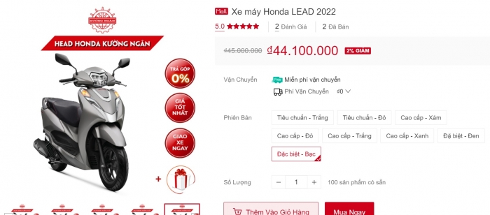 Nối gót Honda SH 125i, Honda Lead 2022 giảm giá sập sàn sau Tết Nguyên Đán khiến khách Việt bất ngờ ảnh 3