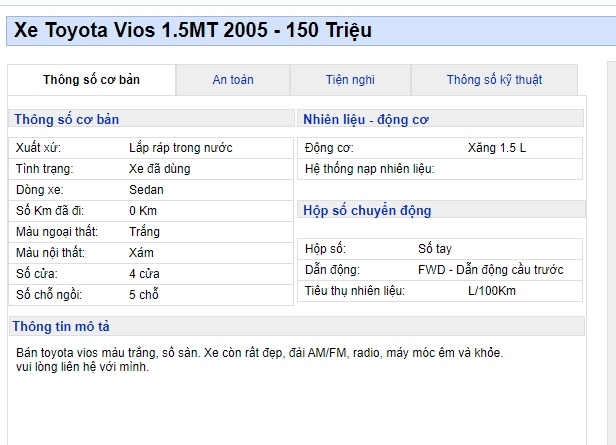 Khách Việt giật mình với chiếc Toyota Vios rao bán chỉ 150 triệu, rẻ hơn Honda City mới 300 triệu ảnh 1