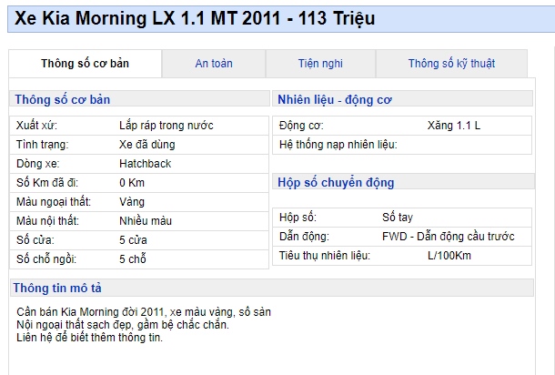 'Quá đã' vì chiếc Kia Morning rao bán giá chỉ 113 triệu, rẻ hơn cả Honda SH 150i 2021 mới ảnh 1