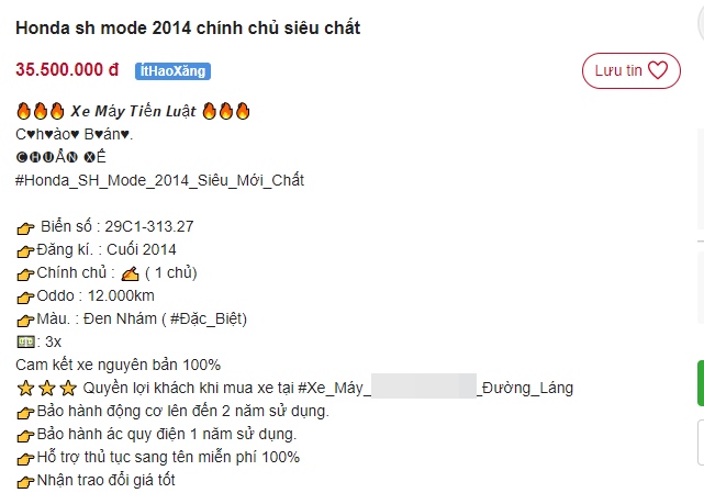 Khách Việt 'săn lùng' chiếc Honda SH Mode rao bán giá 35 triệu, thấp hơn Honda Lead mới 10 triệu ảnh 1