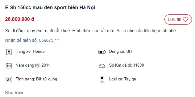 'Giật bắn mình' trước chiếc Honda SH 150i rao bán giá 26 triệu, rẻ hơn Honda Air Blade mới 30 triệu ảnh 1