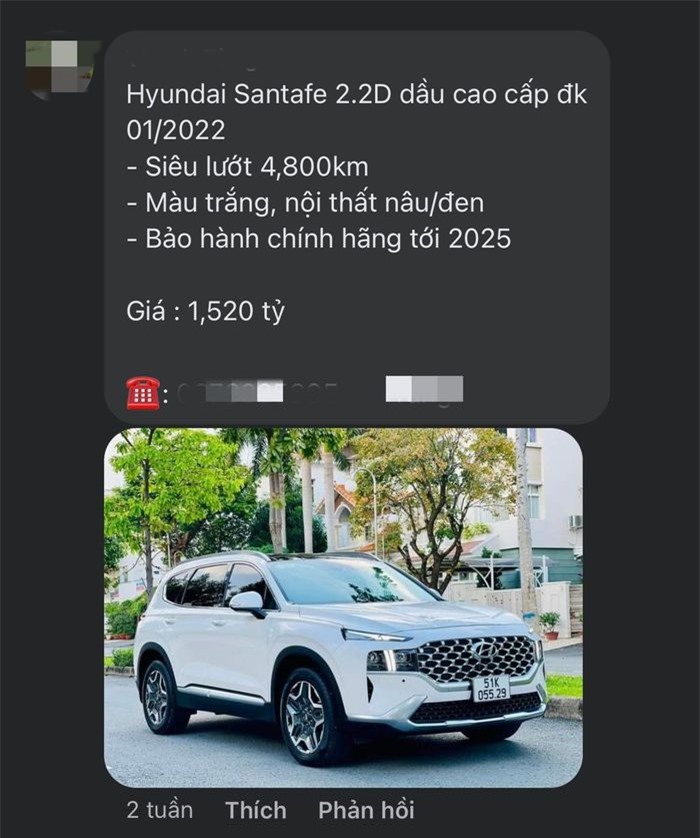 ‘Giật bắn mình’ với chiếc Hyundai Santa Fe lướt rao bán giá khó tin, dân tình bất ngờ vì điều này ảnh 1