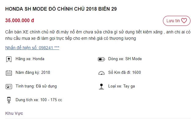Giá xe Honda SH Mode 'lập đỉnh' tại đại lý, xe cũ rao bán giá chỉ 35 triệu khiến khách Việt bất ngờ ảnh 1