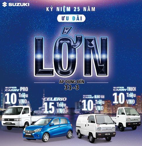 Suzuki khuyến mại hàng loạt mẫu xe nhân dịp sinh nhật, bỏ qua sẽ tiếc cả đời