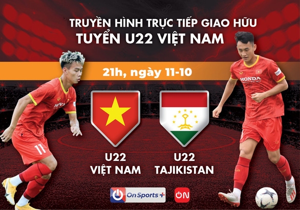 Trực tiếp bóng đá U22 Việt Nam vs U22 Tajikistan 21h ngày 11/10 - Link xem trực tiếp FULL HD