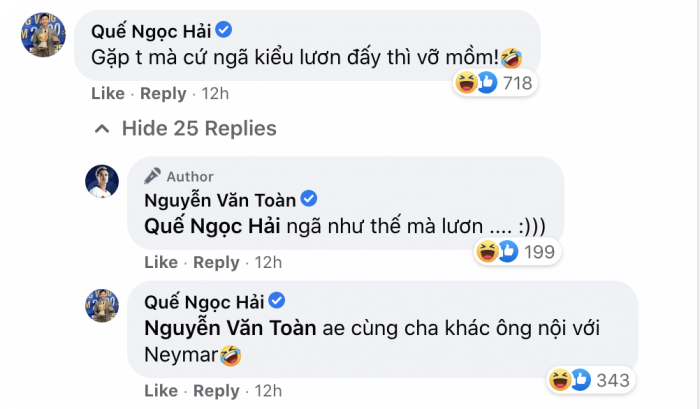 Văn Toàn bất ngờ bị người anh thân thiết dọa đánh 'vỡ mồm' ngay trên facebook cá nhân